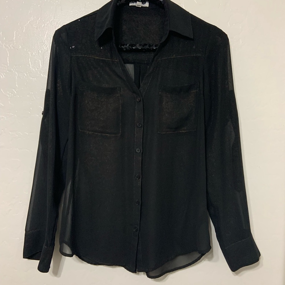 Express Two Pocket Portofino Blouse